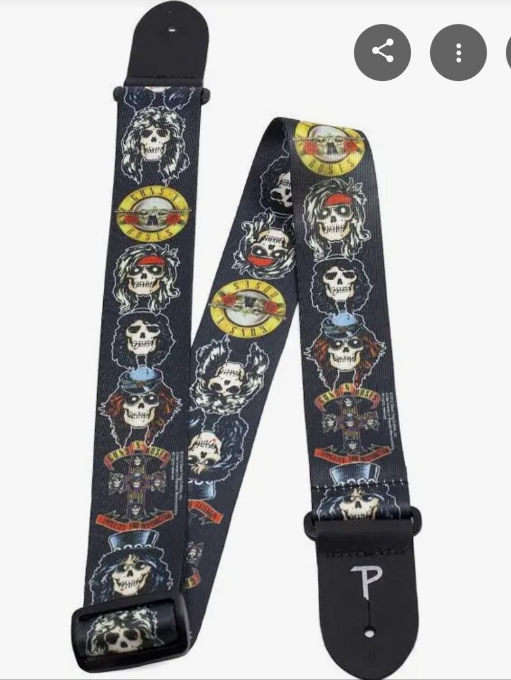 Perri's 2" Guitar Strap - Guns N' Roses Design - Appetite for Destruction - Picture 3 of 5